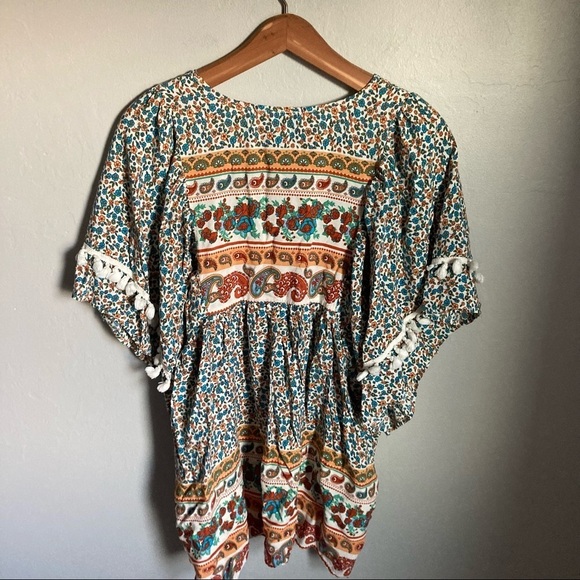 Boutique Floral Blouse Size Small - Picture 4 of 4